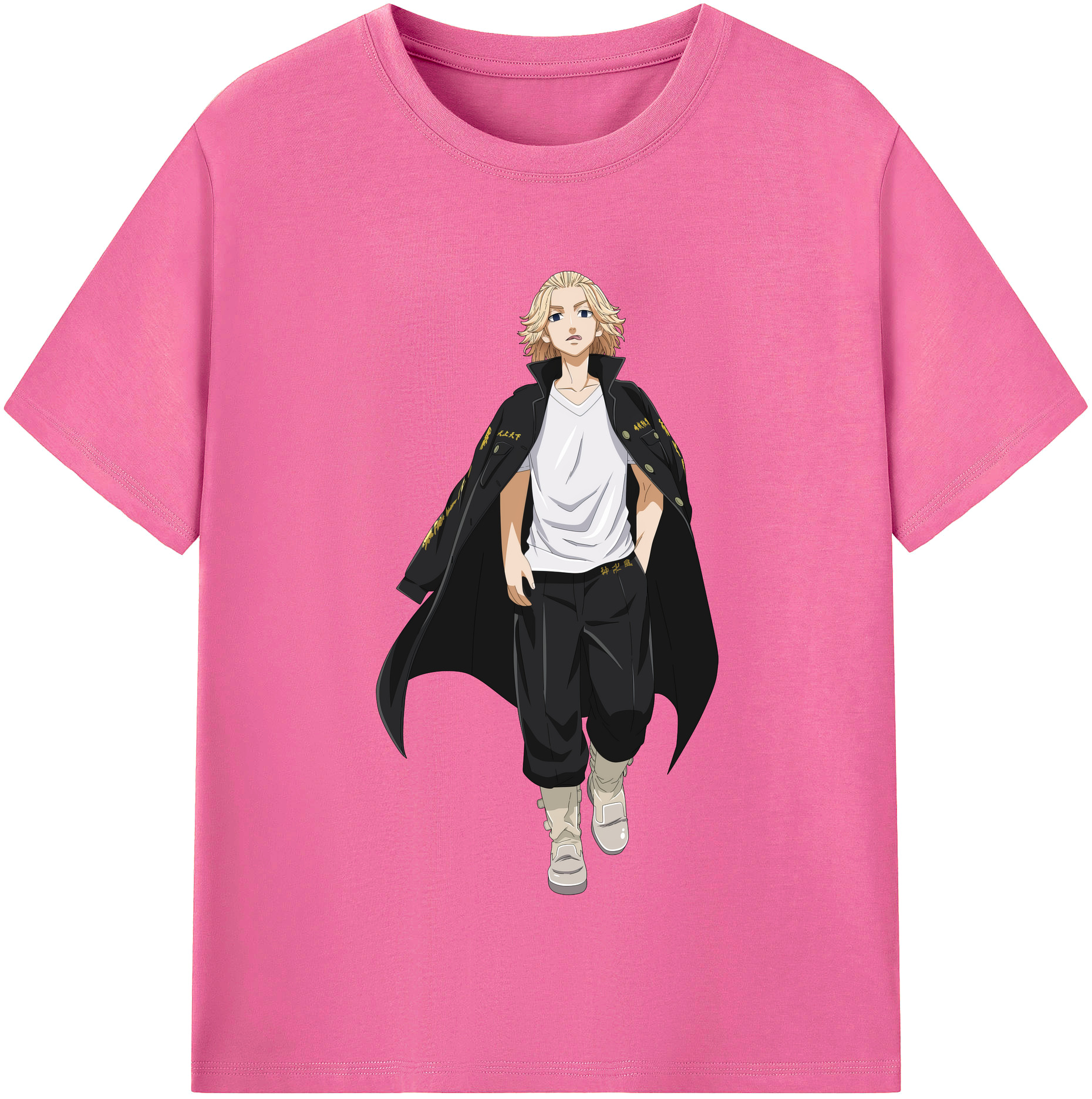 （画像用） 東京リベンジャーズ Tokyo Revengers レディースカジュアルプリントTシャツ（綿100％）